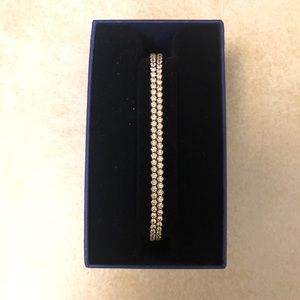 Swarovski Subtle Double Bracelet - Gold